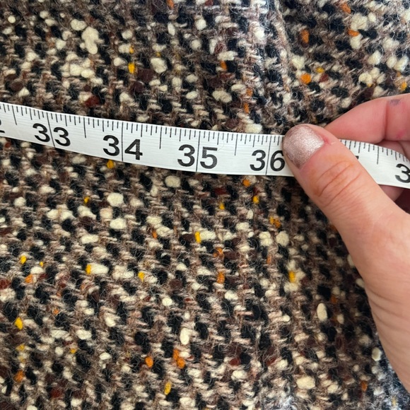 Vintage 50s/ 60s brown wool twill long coat size:S/M - Picture 14 of 15